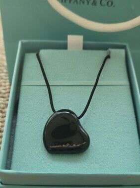 Tiffany & Co. Black Full Heart Pendant